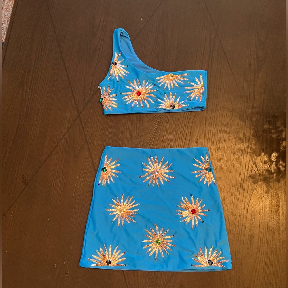 Oceanus Callie Embellished Swimsuit